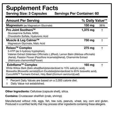Soothe & Relaxx - 180 Capsules Researched Nutritionals Supplement - Conners Clinic